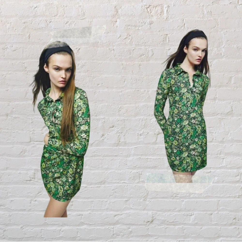 Zara Retro Floral Mini Dress - Picture 5 of 5
